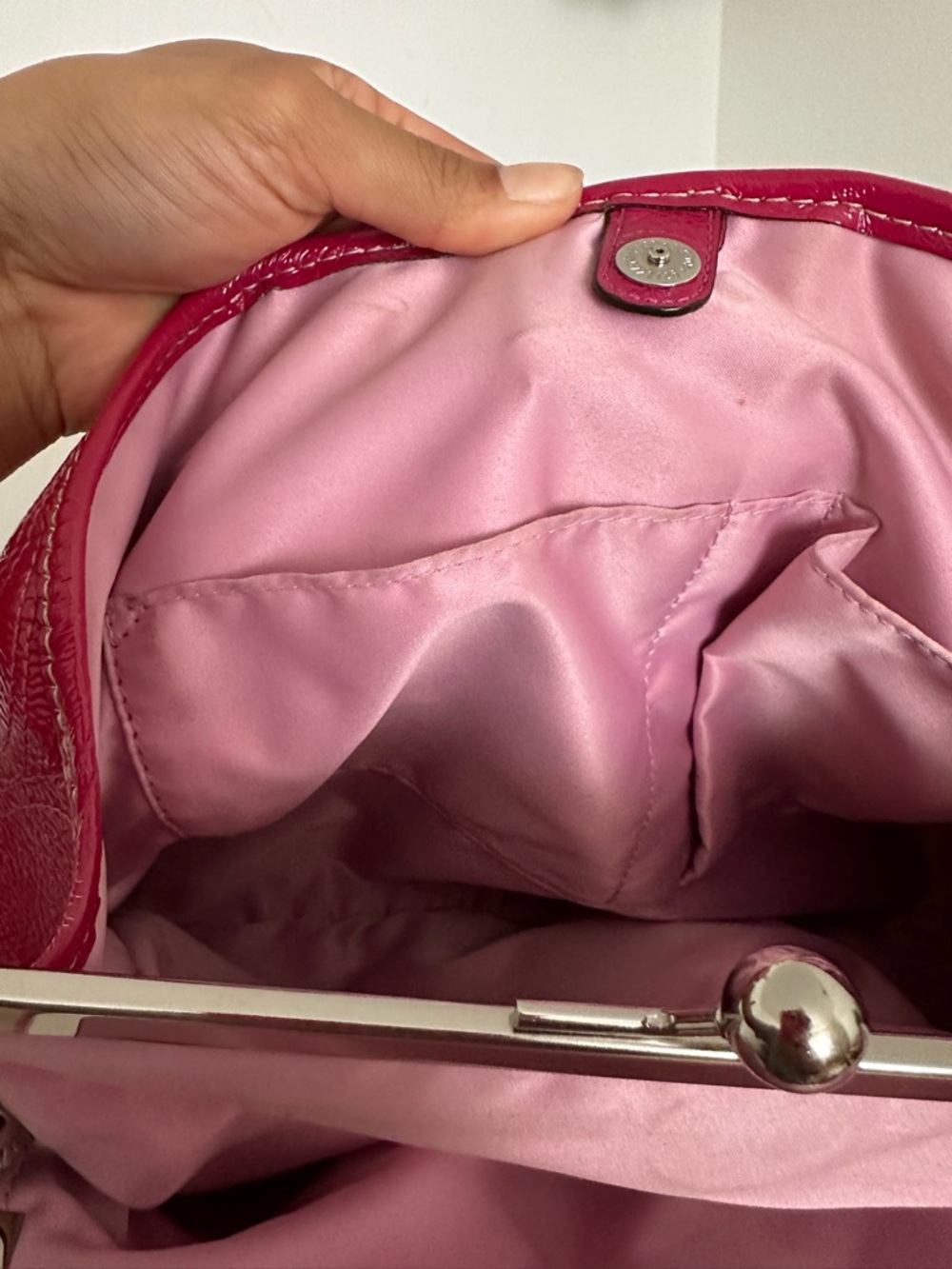 Coach Glossy Patent Pink Shoulder Bag - Picture 6 of 8